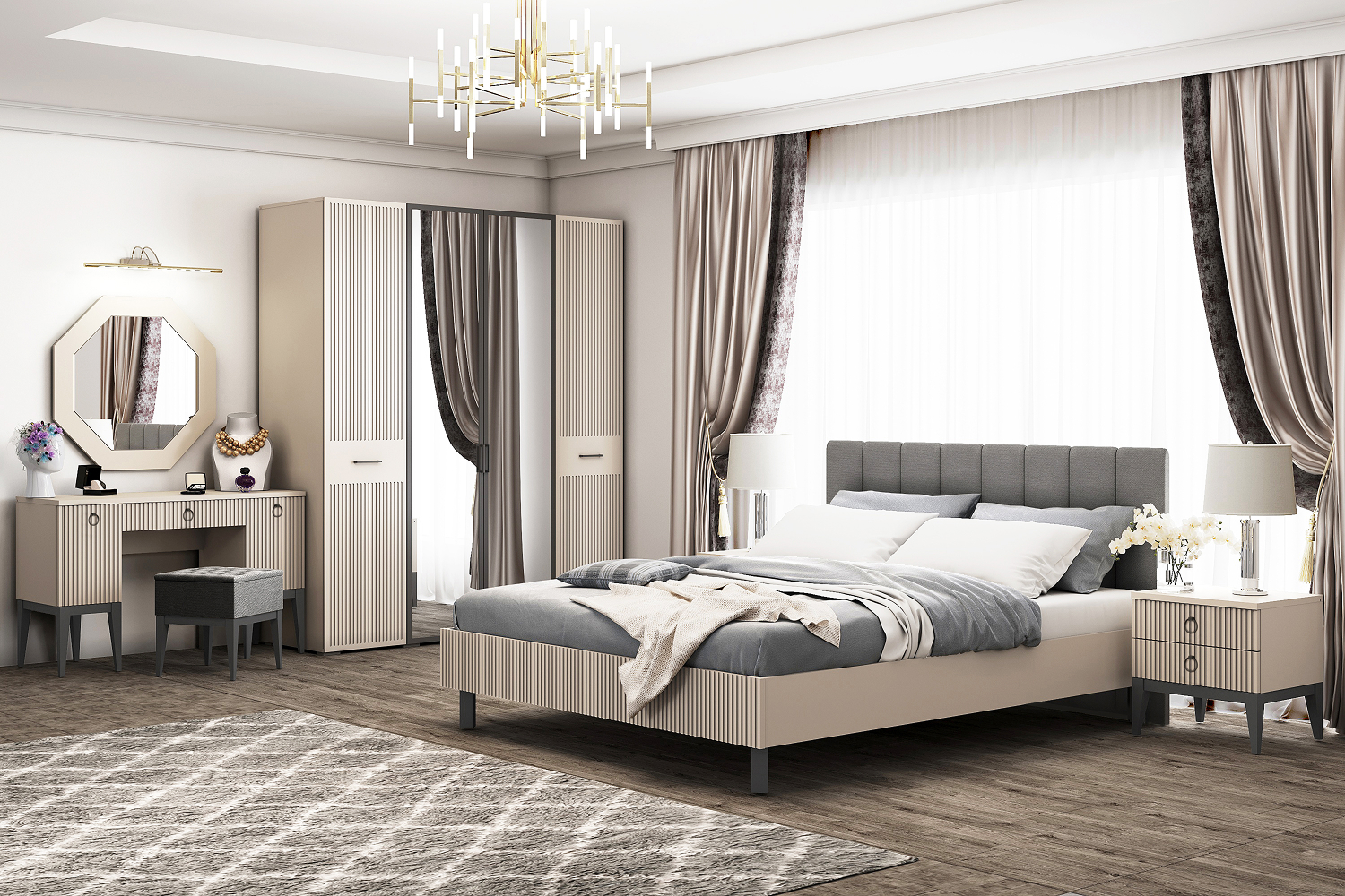 Двуспальные кровати - изображение №3 "Кровать Хилтон 160 х 200"  на www.Angstrem-mebel.ru