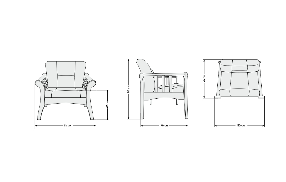 Мягкие кресла - изображение №5 "Кресло Визит, Д2"  на www.Angstrem-mebel.ru